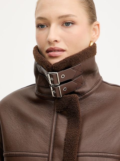 Silvian Heach kurtka LAZOJOSE kolor brązowy przejściowa GPA25171CP