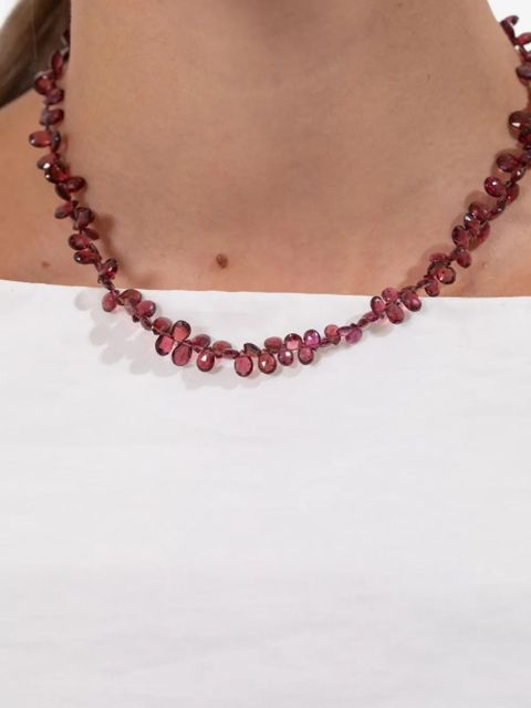 Jennifer Behr Bernadette plated necklace - Red