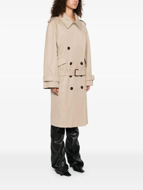 The Attico double-breasted trench coat - Neutrals - zdjęcie produktu nr 2
