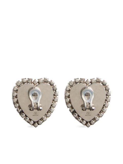 Valentino Garavani Coeur Hyperbole clip-on earrings - Silver