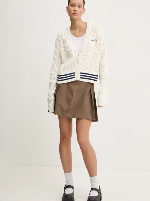 adidas Originals kardigan Cardigan damski kolor beżowy IX1049