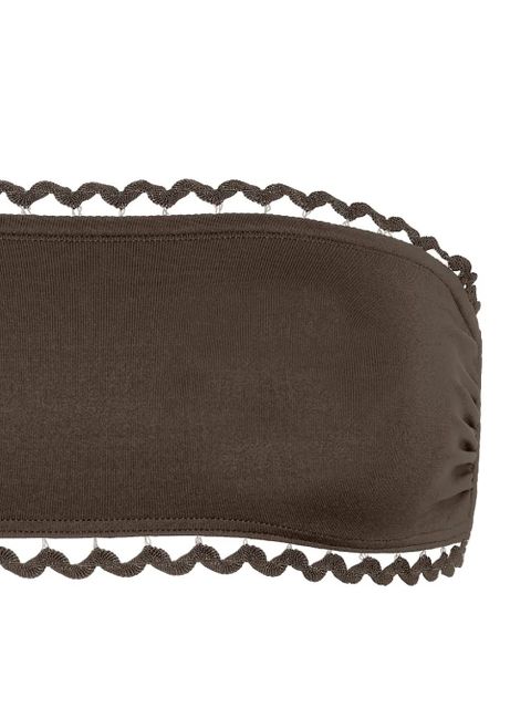 ERES Mix bandeau bikini top - Grey