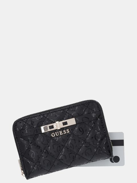 Guess portfel IDRA damski kolor czarny SWGG81 57140