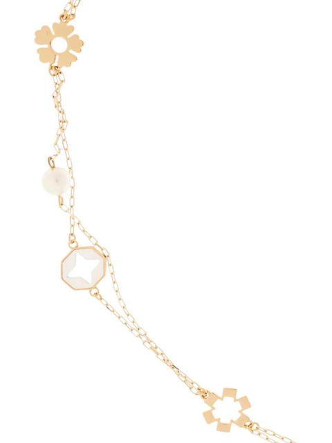 Tory Burch flower necklace - Gold
