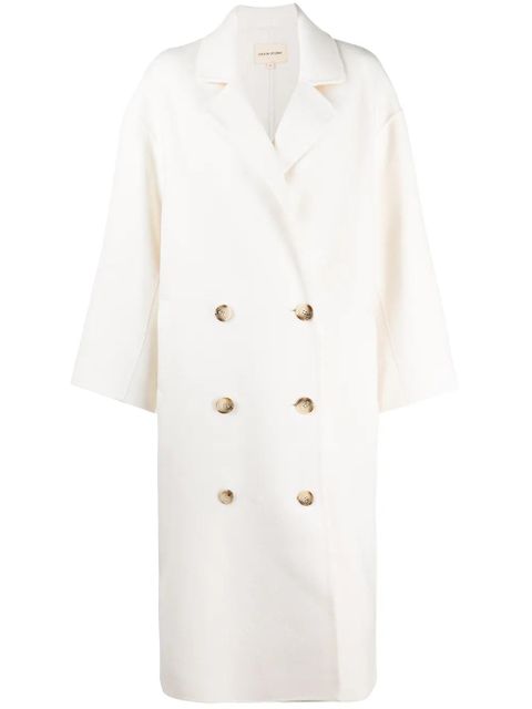 LouLou de Saison Borneo double breasted coat - White - zdjęcie produktu nr 1