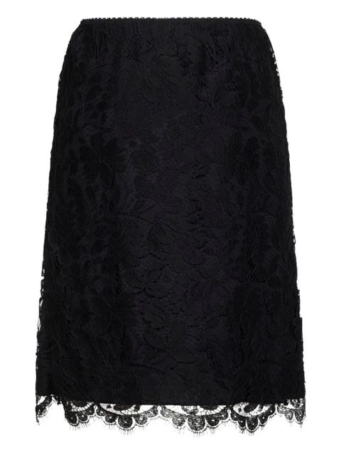 Chloé scalloped waistband lace skirt - Black - zdjęcie produktu nr 2