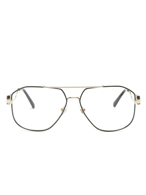 Versace Eyewear Medusa Head pilot-frame glasses - Black - zdjęcie produktu nr 1