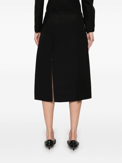 KHAITE Kidd midi skirt - Black
