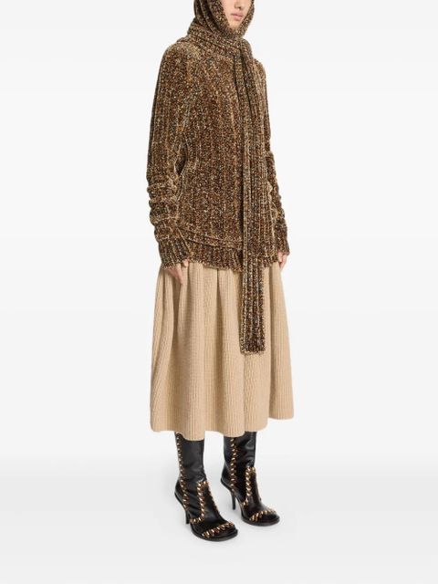 DRIES VAN NOTEN roll-neck sweater - Brown