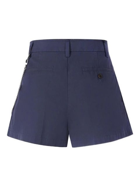 Alexander Wang pleated chain-detail skorts - Blue - zdjęcie produktu nr 2