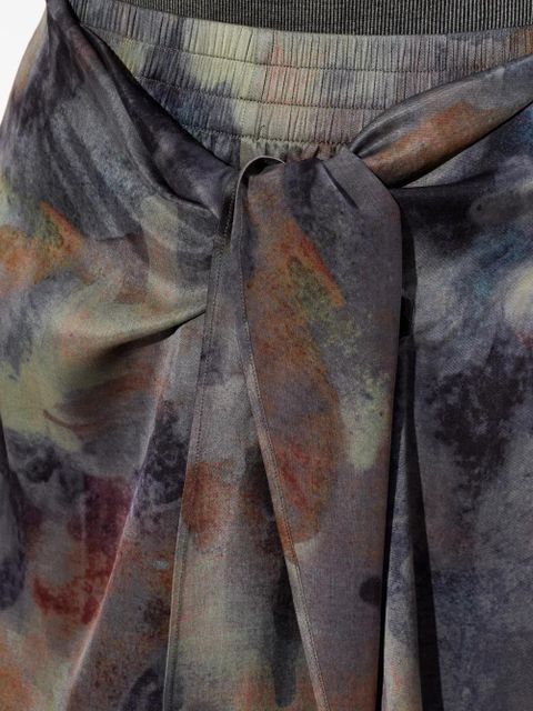 Diesel S-Talia tie-detail shorts - Grey