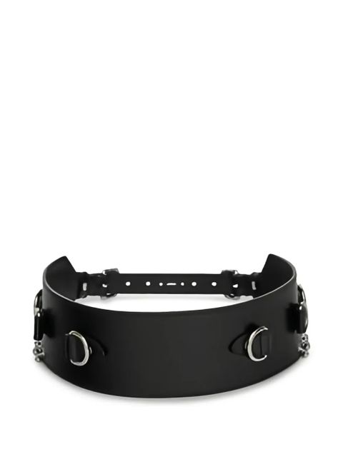 ISABEL MARANT leather D-ring chain belt - Black - zdjęcie produktu nr 1