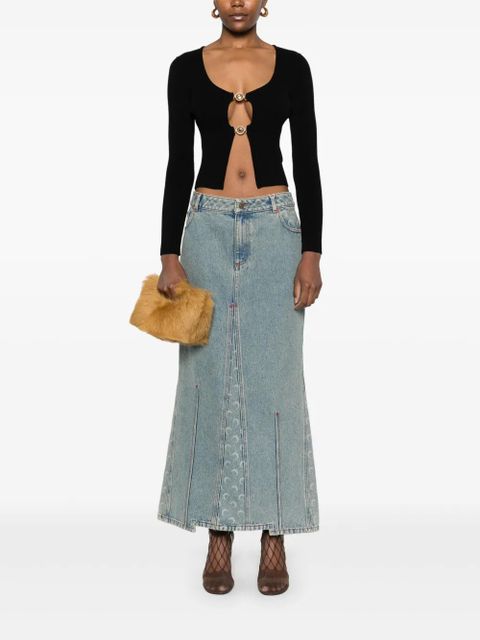 Marine Serre knit cardigan - Black - zdjęcie produktu nr 2