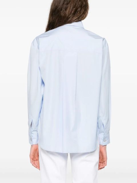Maje long poplin shirt - Blue