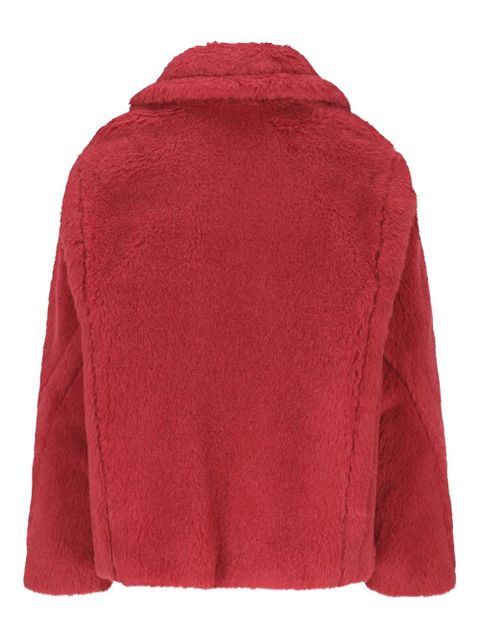 Max Mara Mxmtritone collarless jacket - Red