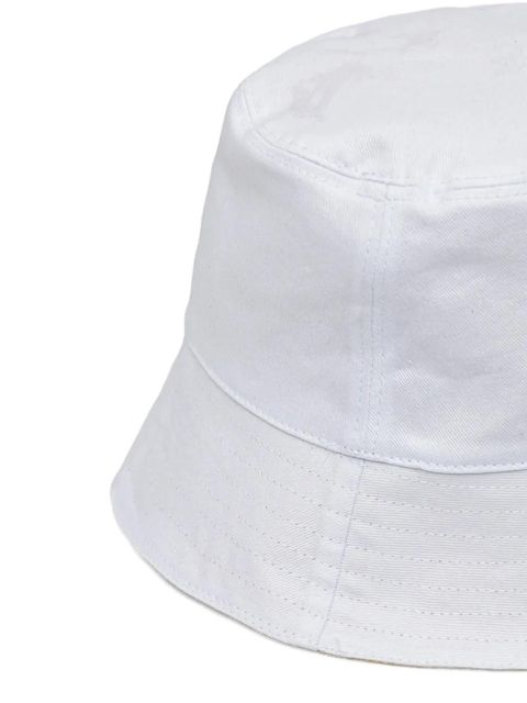 PINKO embroidered-logo bucket hat - White
