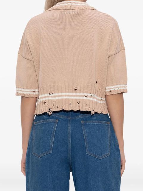 Marni knitted polo top - Pink