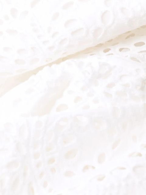 Self-Portrait broderie anglaise maxi dress - White