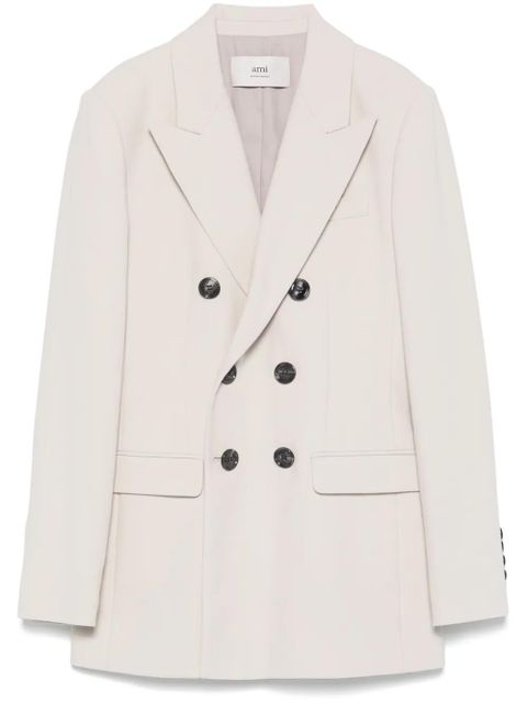 AMI Paris double-breasted blazer - Neutrals - zdjęcie produktu nr 1