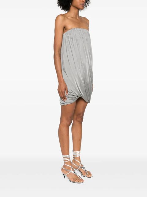 The Attico draped mini dress - Grey