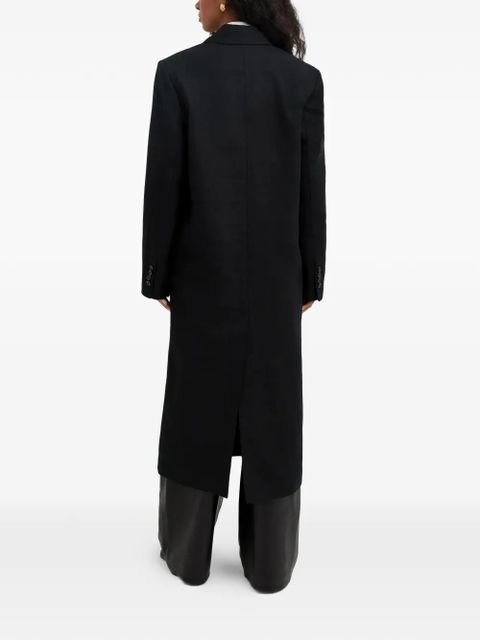 LouLou de Saison Temo lapel double-breasted coat - Black