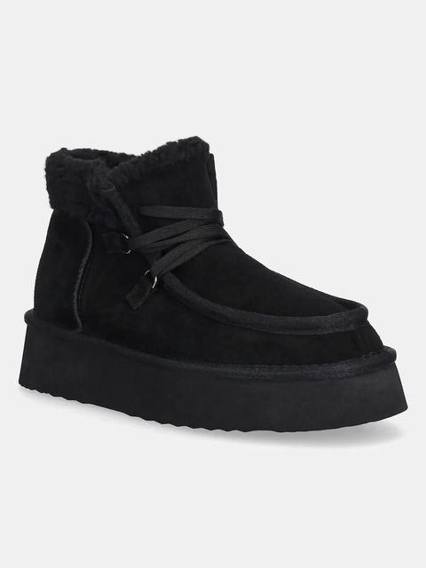 Answear.LAB śniegowce zamszowe kolor czarny - zdjęcie produktu nr 1
