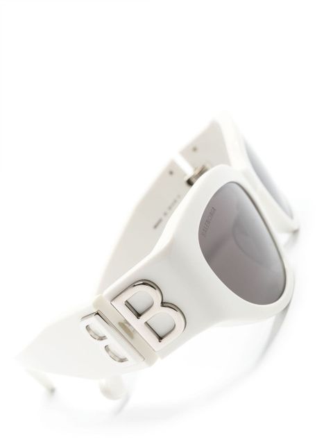 Balenciaga Eyewear Bossy round-frame sunglasses - White