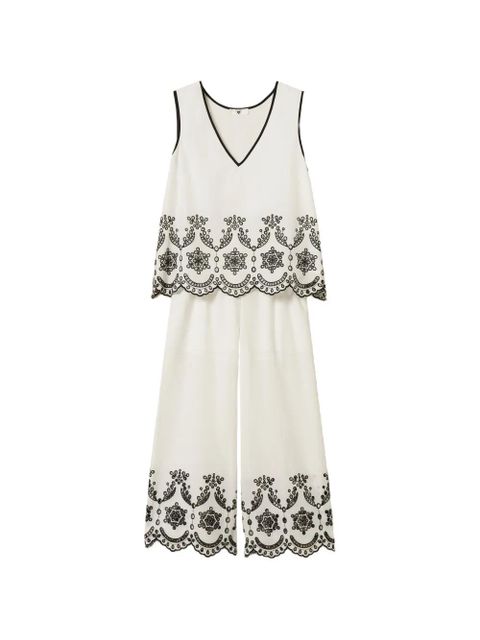 TWINSET embroidery pyjama set (set of two) - White - zdjęcie produktu nr 1