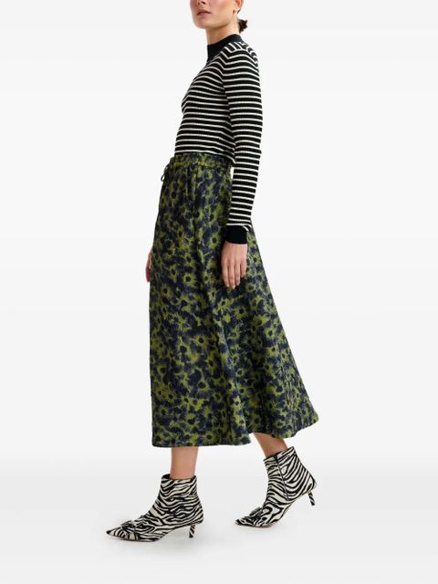 Essentiel Antwerp floral-print skirt - Green - zdjęcie produktu nr 2