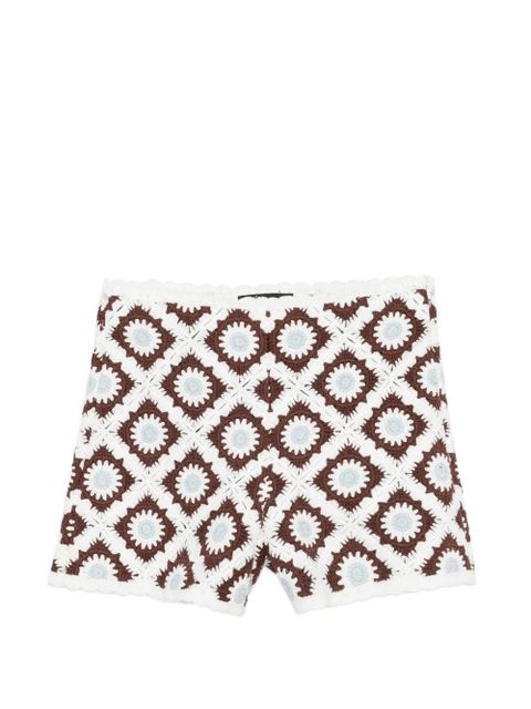 Maje crochet patterned shorts - White - zdjęcie produktu nr 1