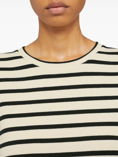 Jil Sander stripe-print cotton T-shirt - Neutrals