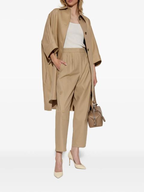 Max Mara Pedale cape-style button-up coat - Neutrals