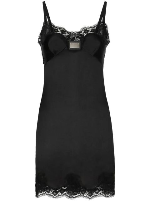Dolce & Gabbana lace-detail minidress - Black - zdjęcie produktu nr 1