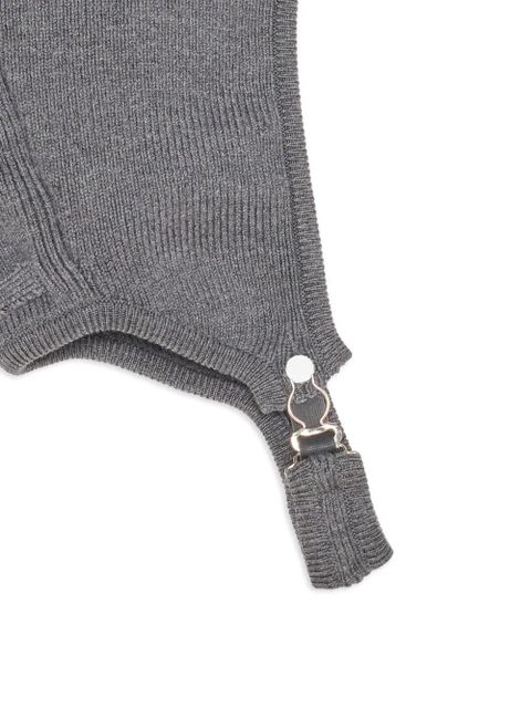 Jean Paul Gaultier garter-ribbed beanie - Grey - zdjęcie produktu nr 2