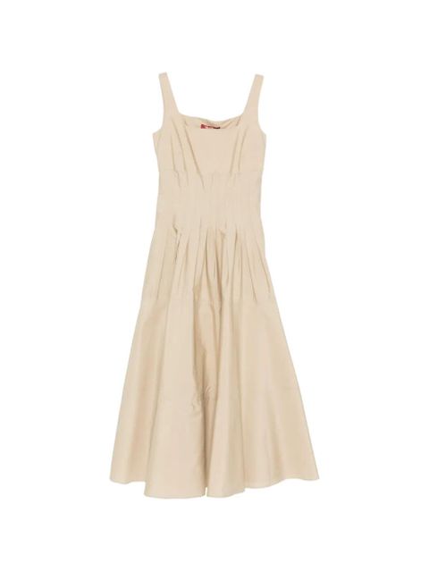 Max Mara pleated midi dress - Neutrals - zdjęcie produktu nr 1