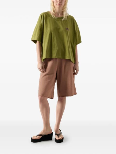 American Vintage Gixy short-sleeved round-neck cotton T-shirt - Green - zdjęcie produktu nr 2