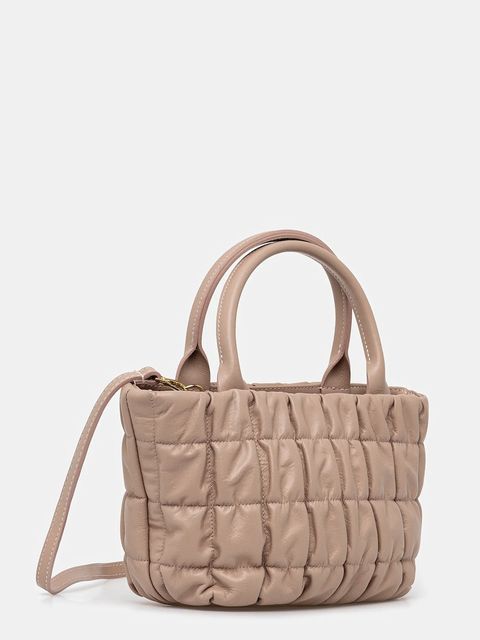 Answear.LAB torebka skórzana kolor różowy - zdjęcie produktu nr 2