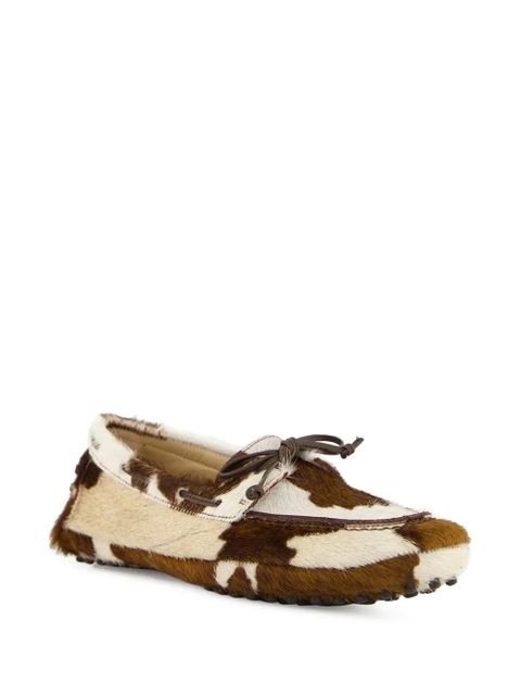 Le Monde Beryl Driver calf-hair loafers - Neutrals - zdjęcie produktu nr 2