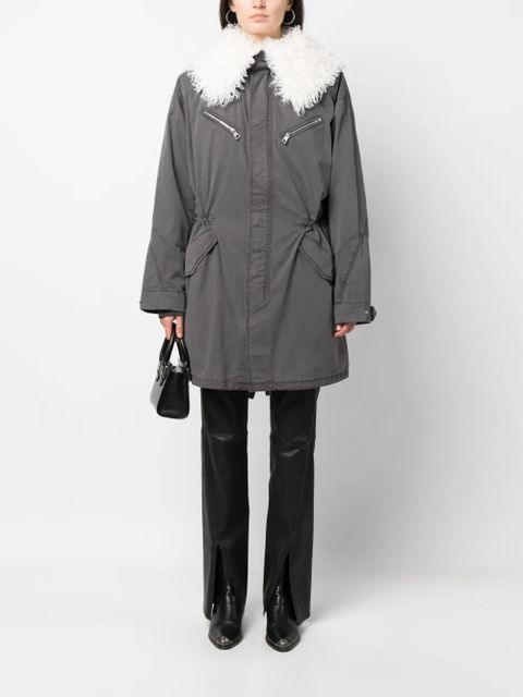 Zadig&Voltaire Kidea zip-up parka coat - Grey