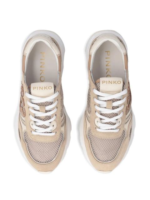 PINKO Zoe lace-up sneakers - Neutrals