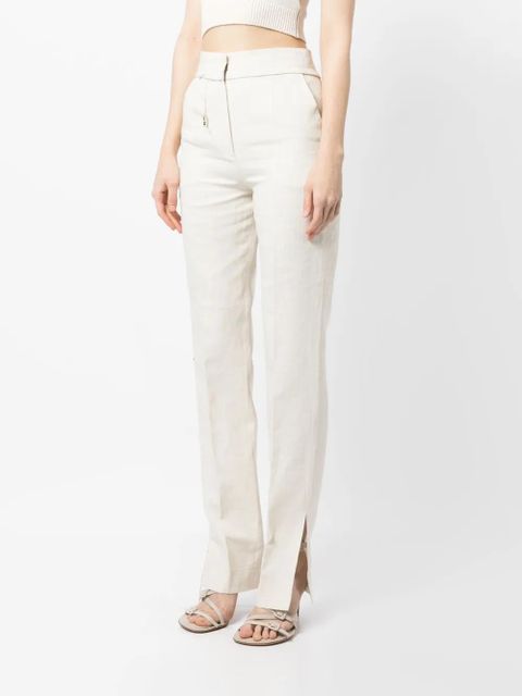 Jacquemus Le Pantalon Tibau Brodé tailored trousers - White