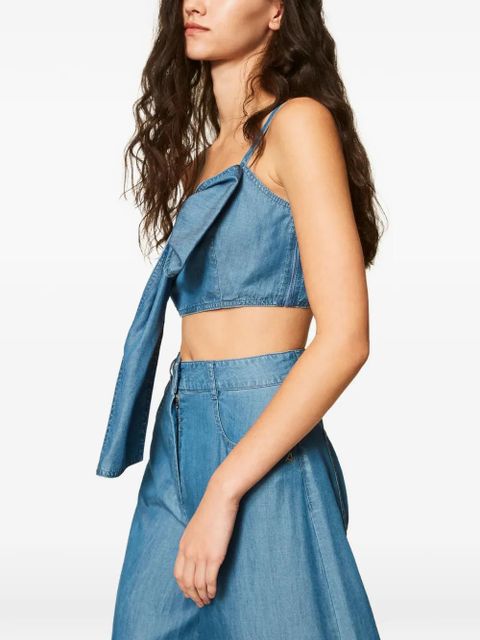 TWINSET denim bustier top - Blue