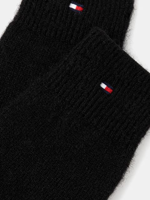 Tommy Hilfiger rękawiczki z wełną damskie kolor czarny AW0AW17797 - zdjęcie produktu nr 2