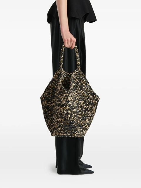 KHAITE logo-patch tote bag - Black - zdjęcie produktu nr 2