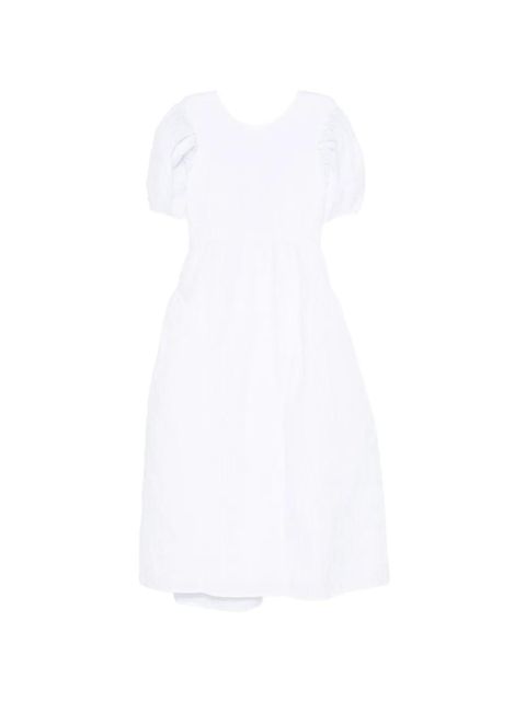 Cecilie Bahnsen Catrine puffed midi dress - White - zdjęcie produktu nr 1
