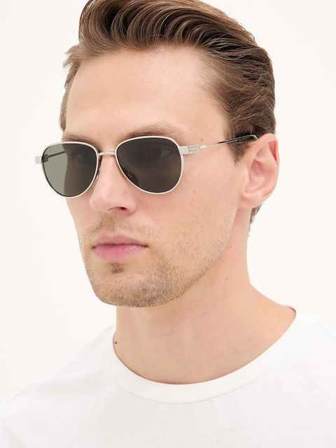 Saint Laurent okulary przeciwsłoneczne kolor srebrny SL 772