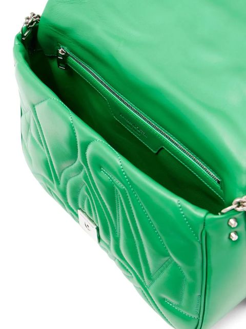 Alexander McQueen The Seal leather shoulder bag - Green