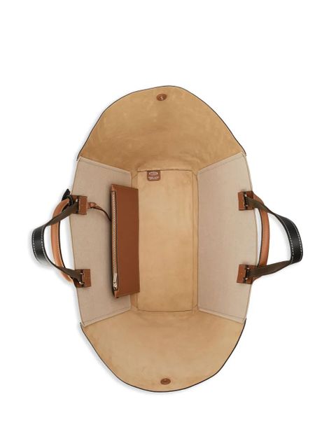 Tod's panelled colour-block tote bag - Brown