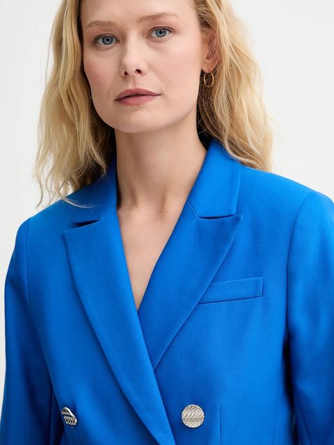 Morgan marynarka kolor niebieski dwurzędowa gładka VPKY.F