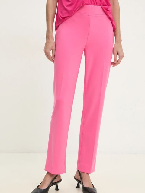 Joseph Ribkoff spodnie damskie kolor różowy proste high waist 143105S25 - zdjęcie produktu nr 1